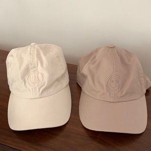 Set of 2 Altar’d State Smiley Face Hat Embroidered baseball cap womens one size
